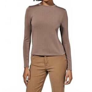 NEW 7DIAMONDS rev long sleeve tee in caribou